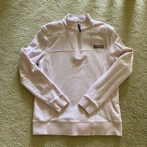 Vineyard Vines light pink shep half zip